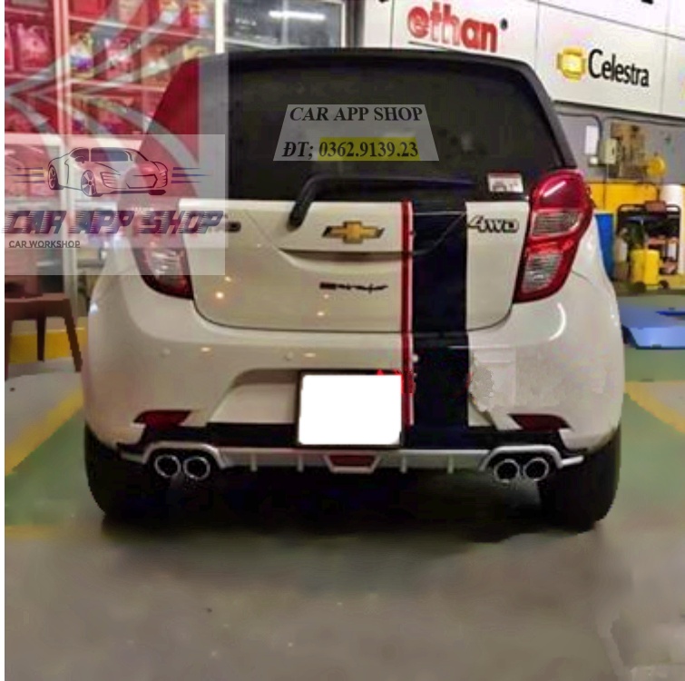 Lippo Chevrolet Spark mẫu độ pô xe các đời