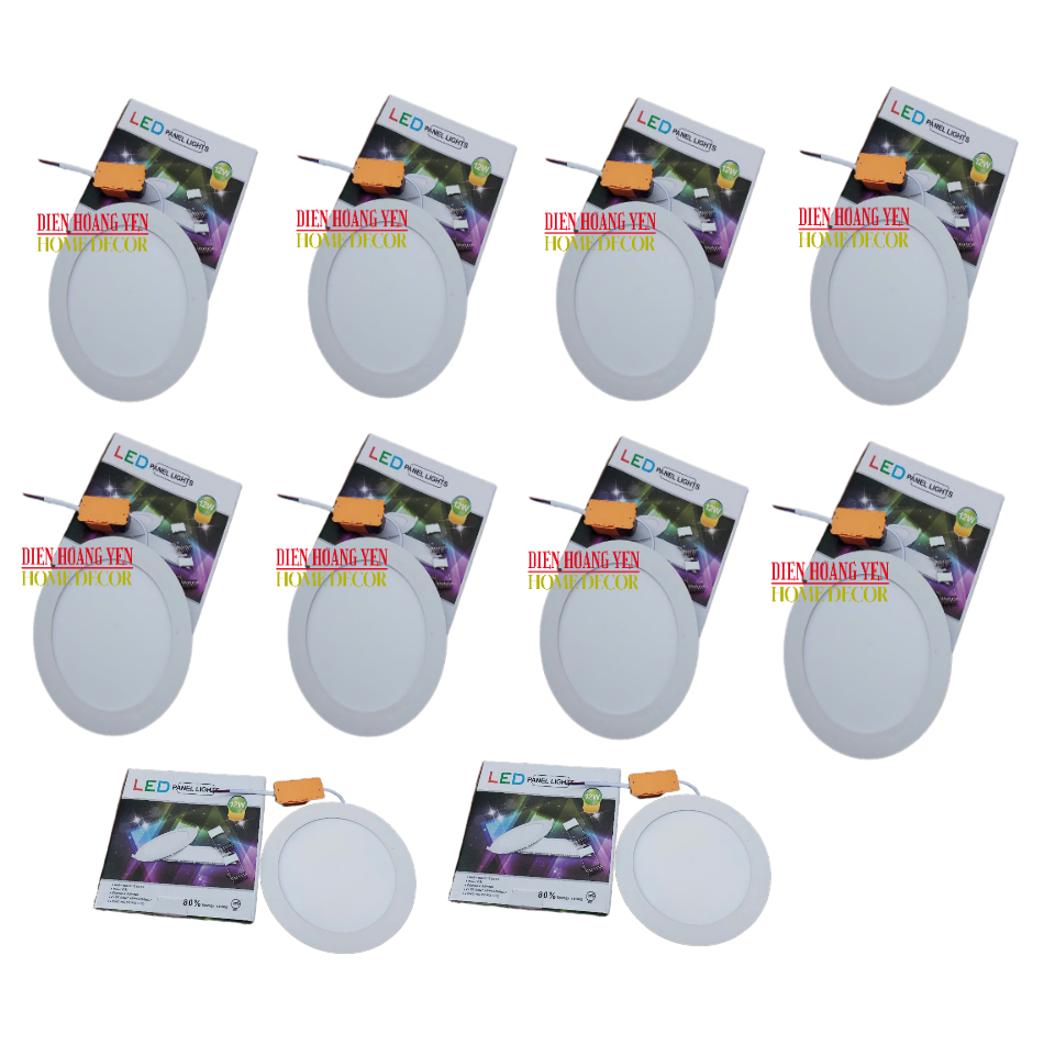 Combo 10 đèn led âm trần 12W - BH 1năm khoét lỗ 150mm