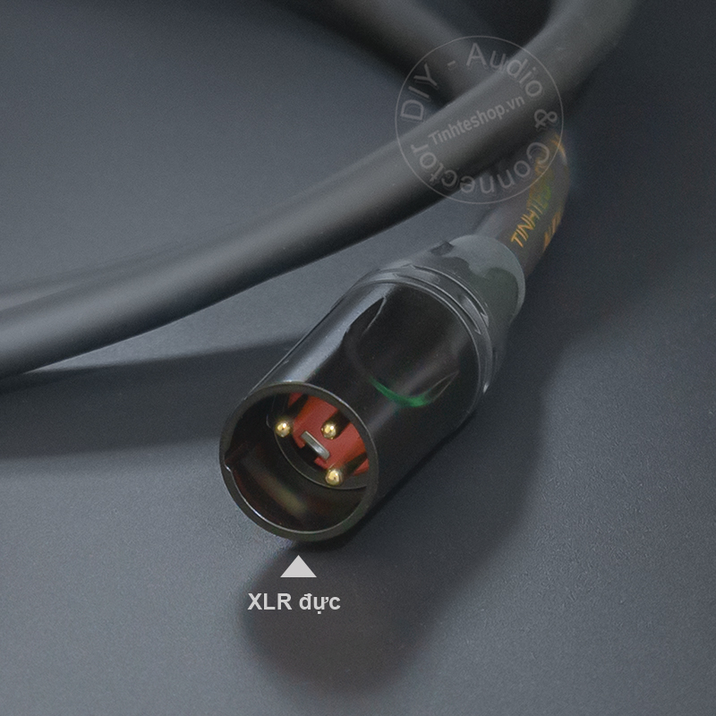 Jack canon đực 1 ra 2 DIY 0.5 đến 5 mét - Cáp XLR đực sang 2 đực
