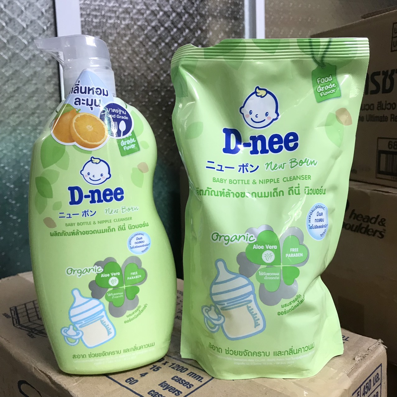 [Hcm][New Model] Dnee Organic Baby Bottle Cleaner 620ml Bottle