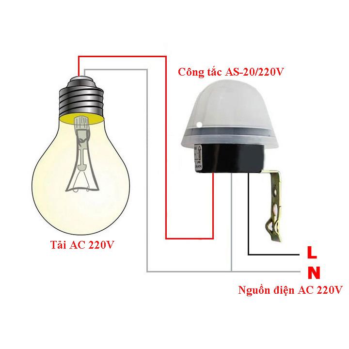 Công tắc cảm biến ánh sáng AS 20/ AC 220V