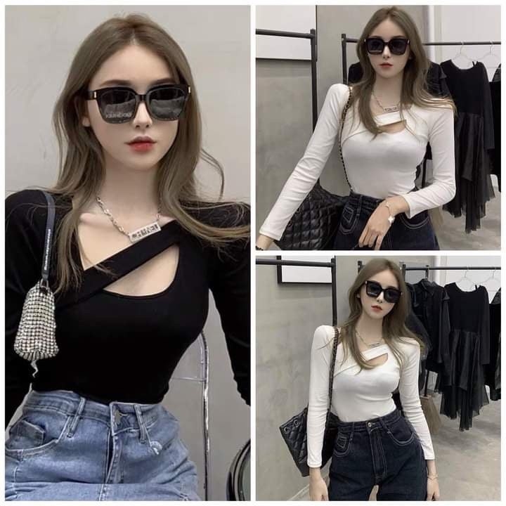 Áo croptop nữ tay dài