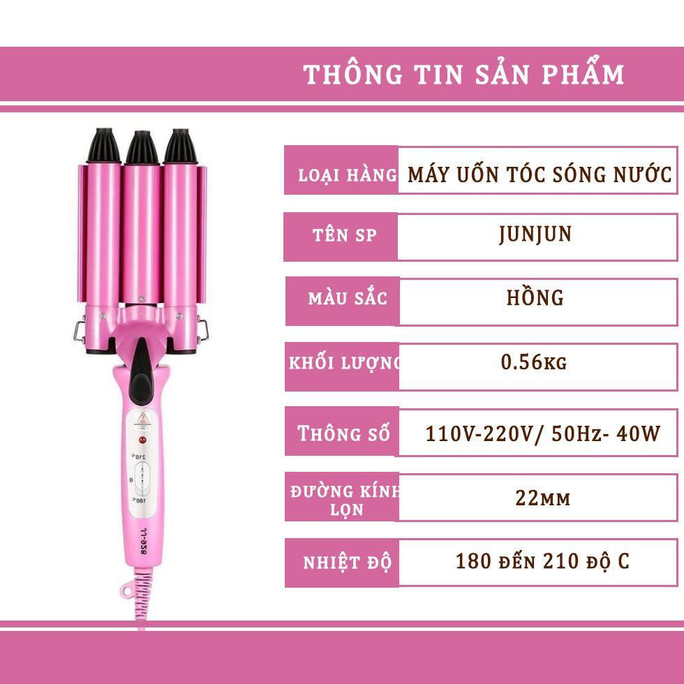 Máy Uốn Tóc 3 Chục Junjun Hot 2020 Máy Uốn Tóc Tạo Sóng Lớn