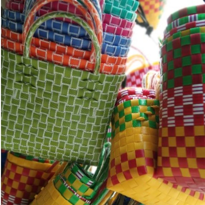 [HCM]Giỏ nhựa đan tay