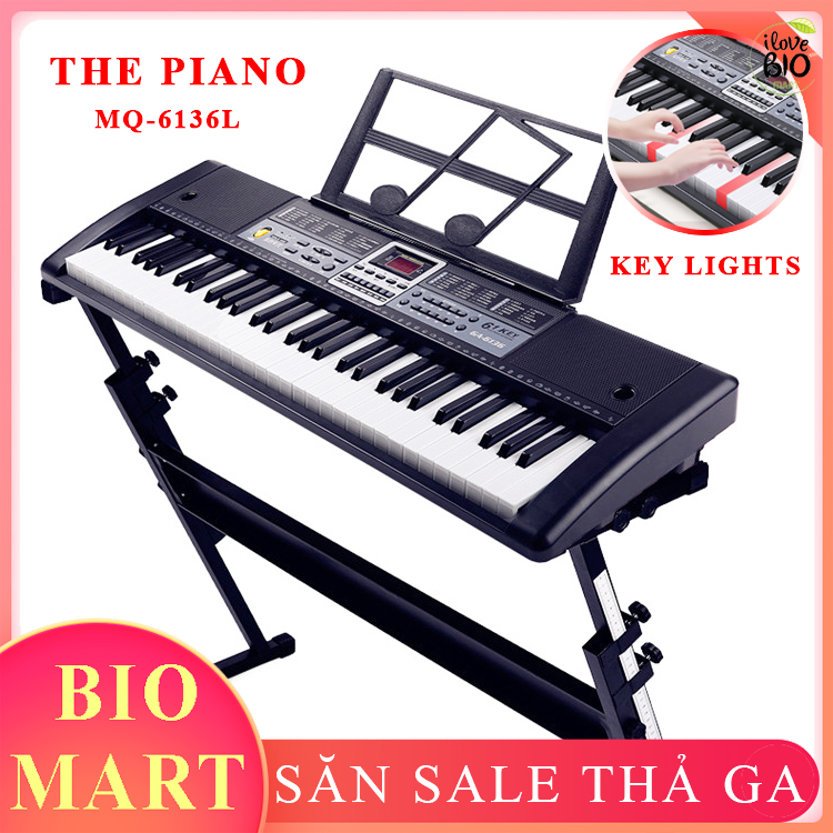 PHÍM LED + GIÁ NHẠC - Đàn Piano Đàn Organ Electronic Keyboard Đàn 61 phím