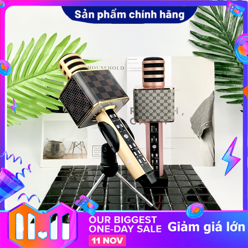 Mic hát kèm loa bluetooth karaoke SD-18 - Mic hát kèm loa Mic Hát Không Dây Tại Nhà Karaoke Cực Chất Micro Karaoke Kèm Loa bluetooth SD 18 Nhập Khẩu Cao Cấp Âm Thanh Cực Đỉnh