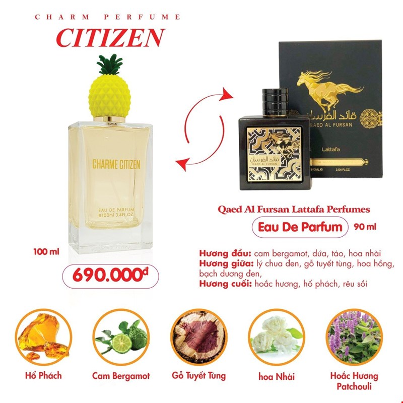 Nước Hoa Nam Charme Citizen 100ml