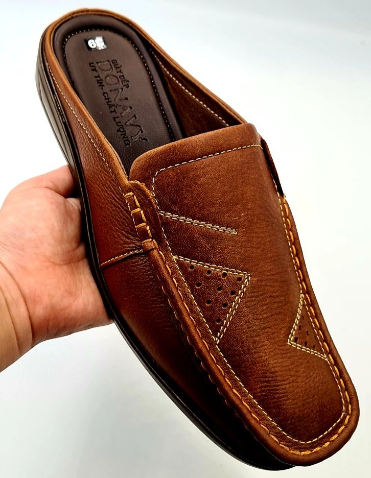 [Hcm]High Quality Cow Leather Men's Slip-On Shoes Ntb110 (Black Brown)