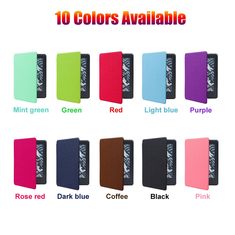 1 Cái Phù Hợp Với Amazon Kindle Paperwhite 1/2/3 Ốp Bảo Vệ Siêu Mỏng Ốp Bảo Vệ Da PU Từ Tính Thông Minh