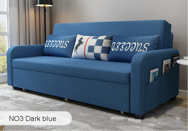 Giường sofa thông minh gấp gọn có hộc đựng đồ thế hệ mới với khung hoàn bằng sắt sơn tĩnh điện.KT: 1m6 x 1m9