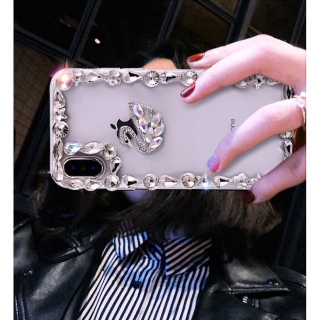 Ốp đính đá Thiên Nga Iphone 6/6p/7/7p/X/Xsmax ❤️ !