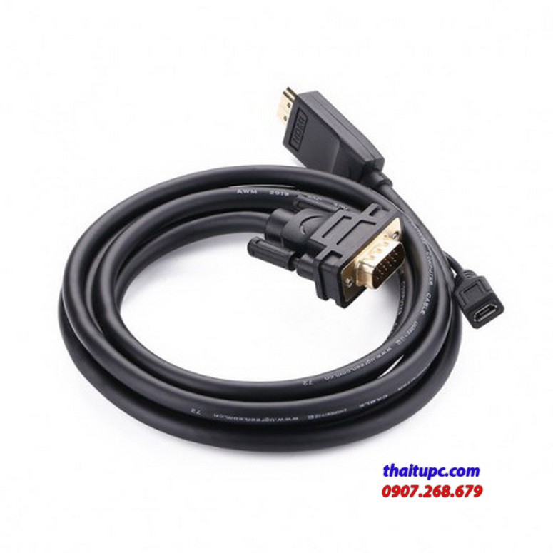 Cáp chuyển HDMI sang VGA dài 3 mét Ugreen 30451