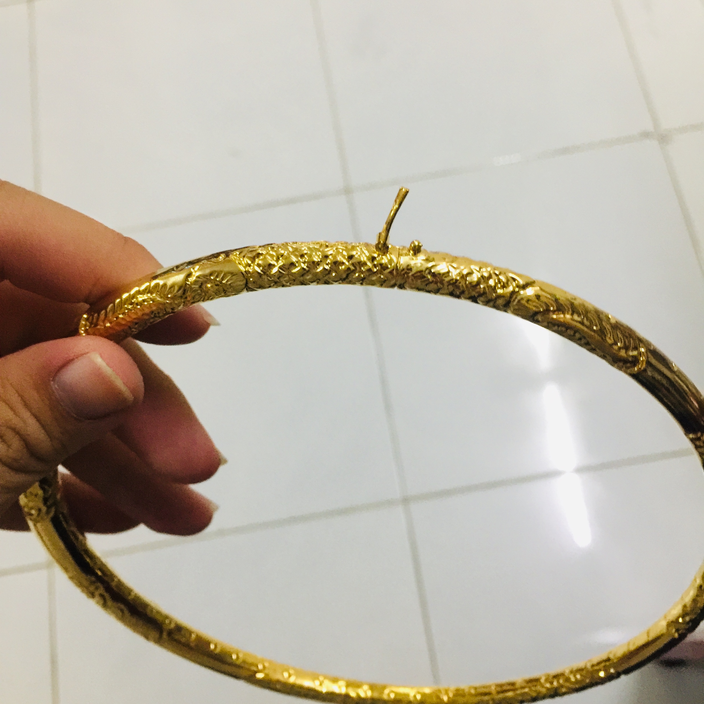 [HCM]KIỀNG CỔ MẠ VÀNG CHẠM RỒNG PHƯỢNG TINH XẢO