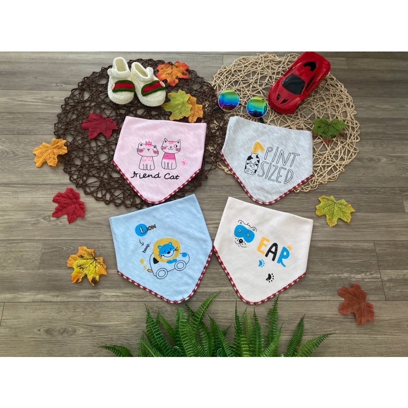 yếm cotton cho bé sơ sinh