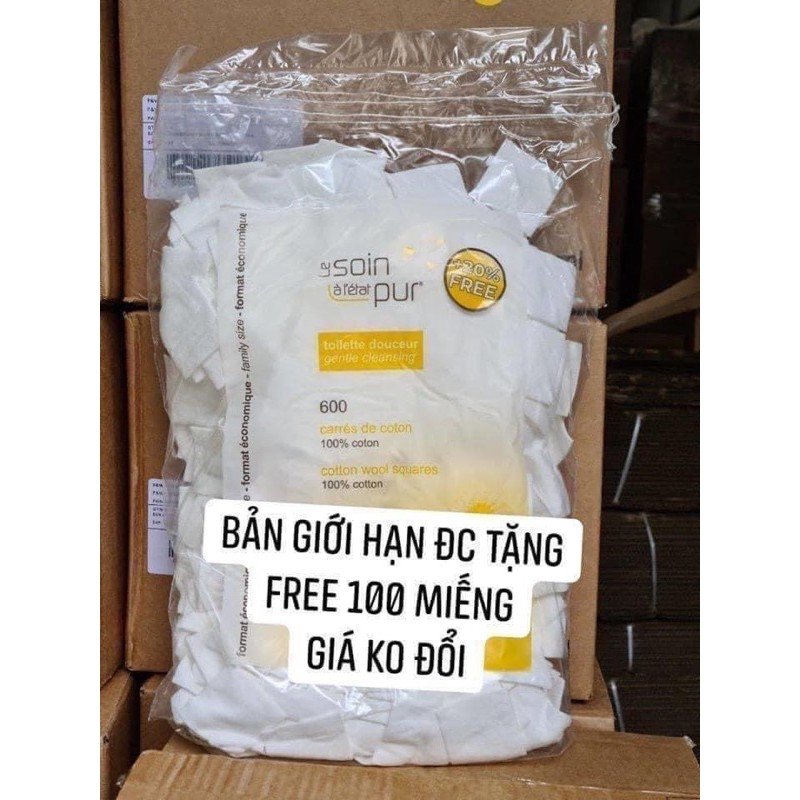 Bông tẩy trang Tetra 500 miếng của Pháp