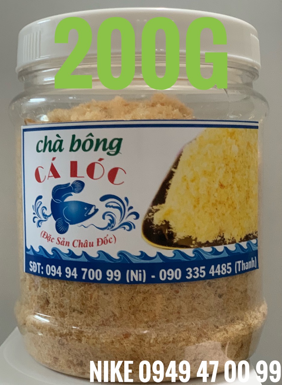 Chà Bông Cá Lóc Đặc Biệt 200GRAM ( Đặc Sản Châu Đốc )