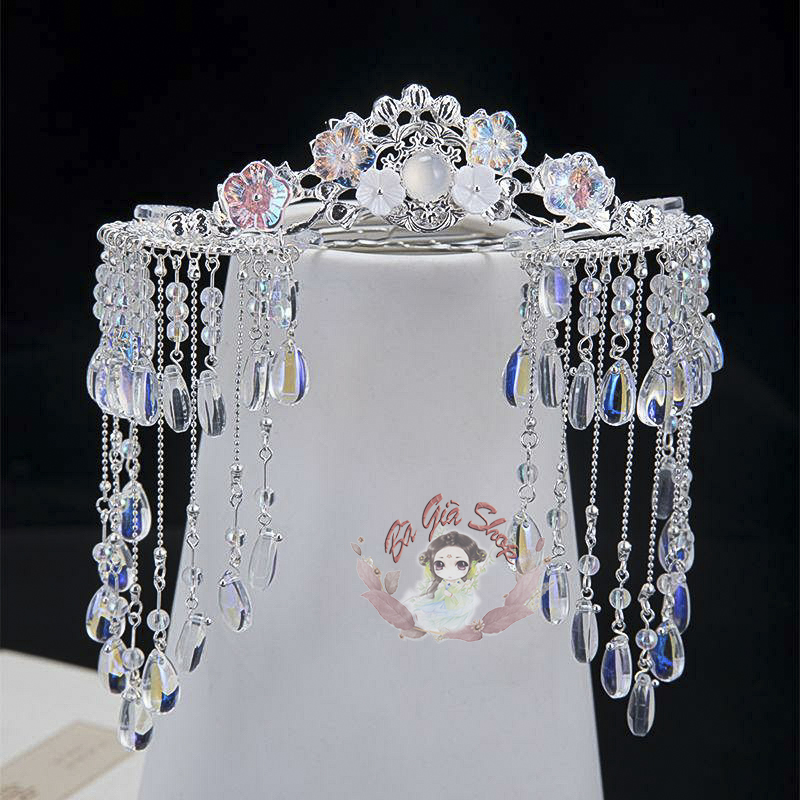 Bộ set trâm trang sức cổ trang nhiều món.