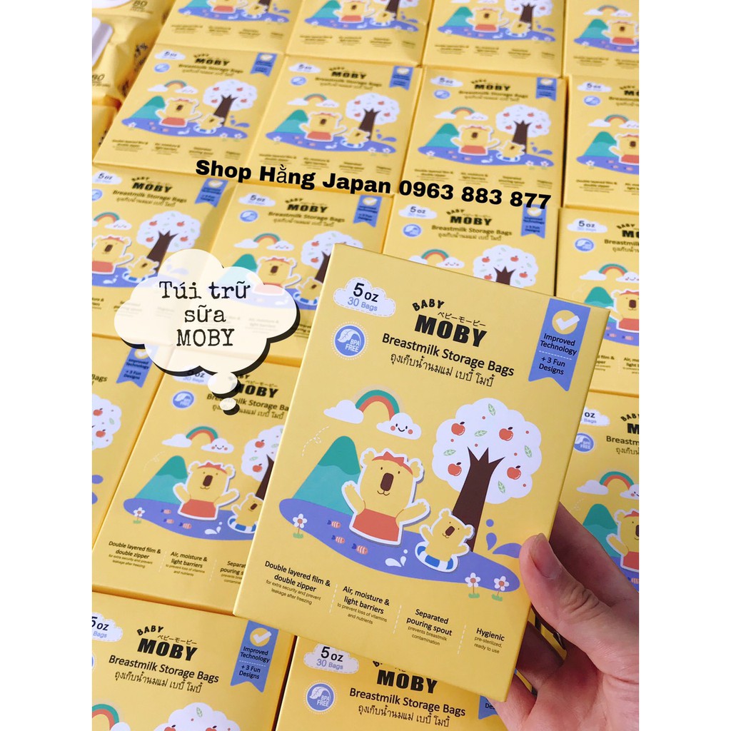 Túi trữ sữa cho bé Moby - 30 túi