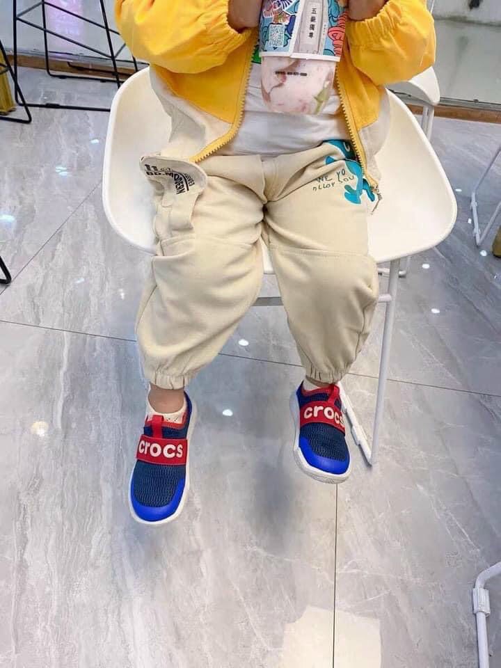 Giày vải cross easy slip on cho bé trai gái