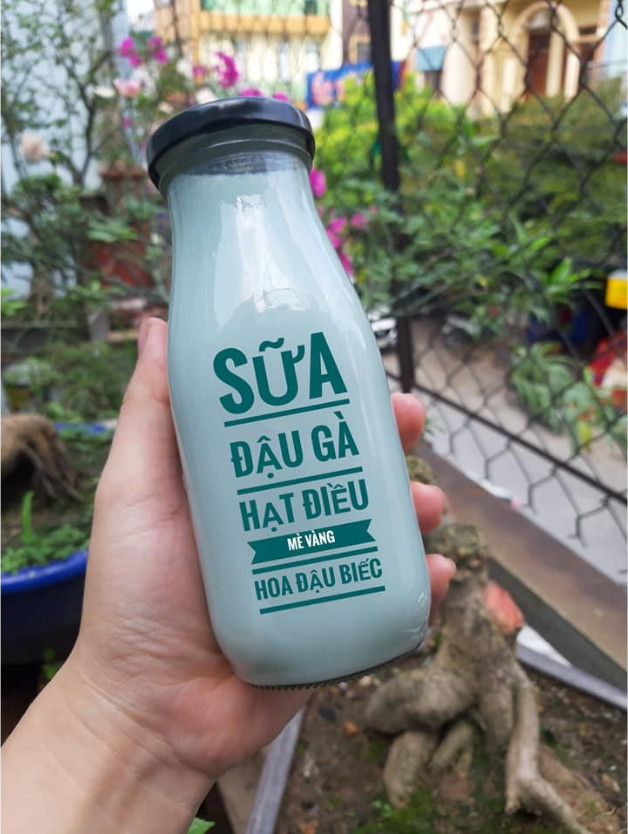 Combo10 Chai thủy tinh đựng sữa hạt , nước trái cây( 300ml )