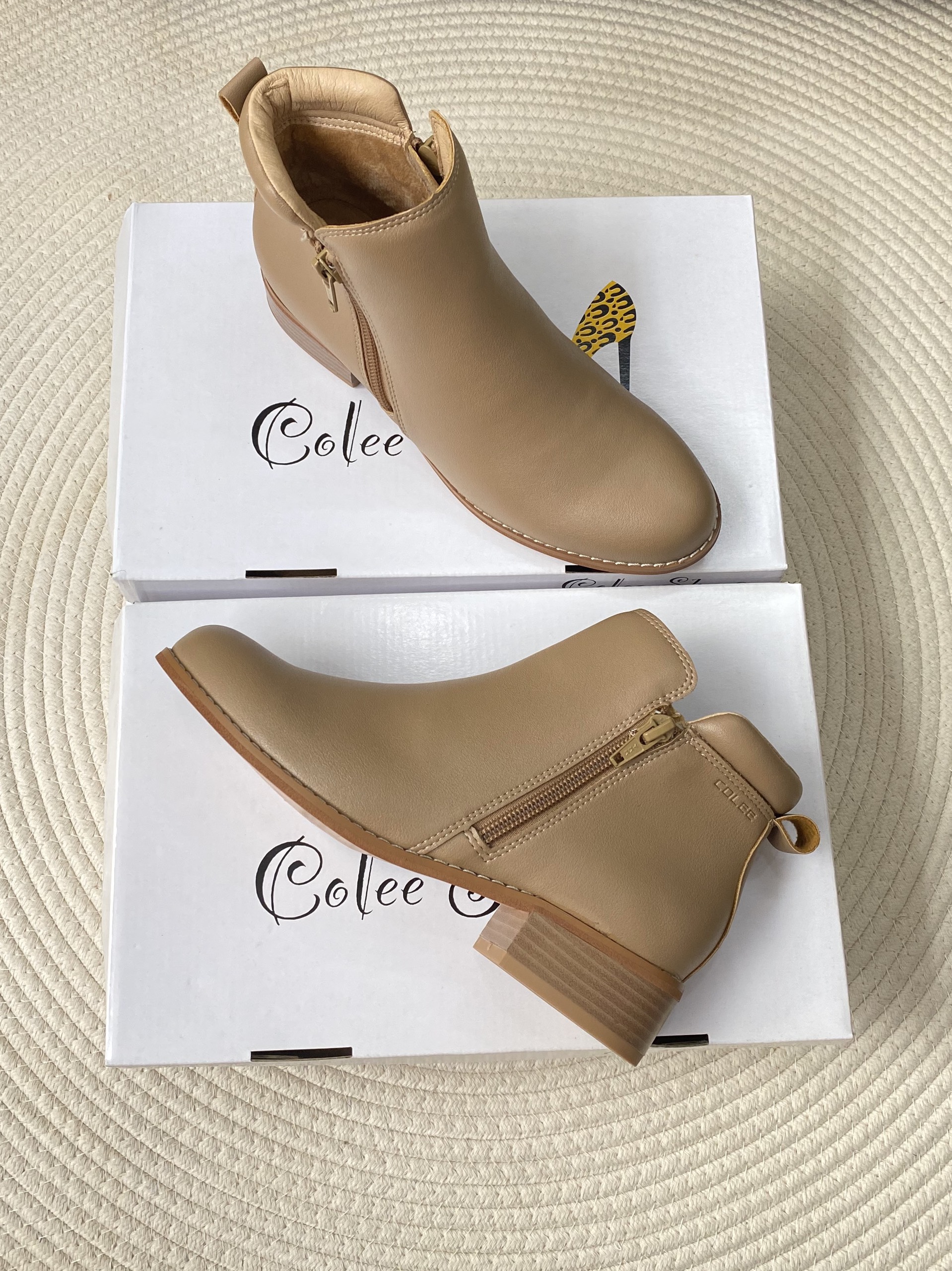 Boot nữ cổ thấp Colee gót cao 3cm