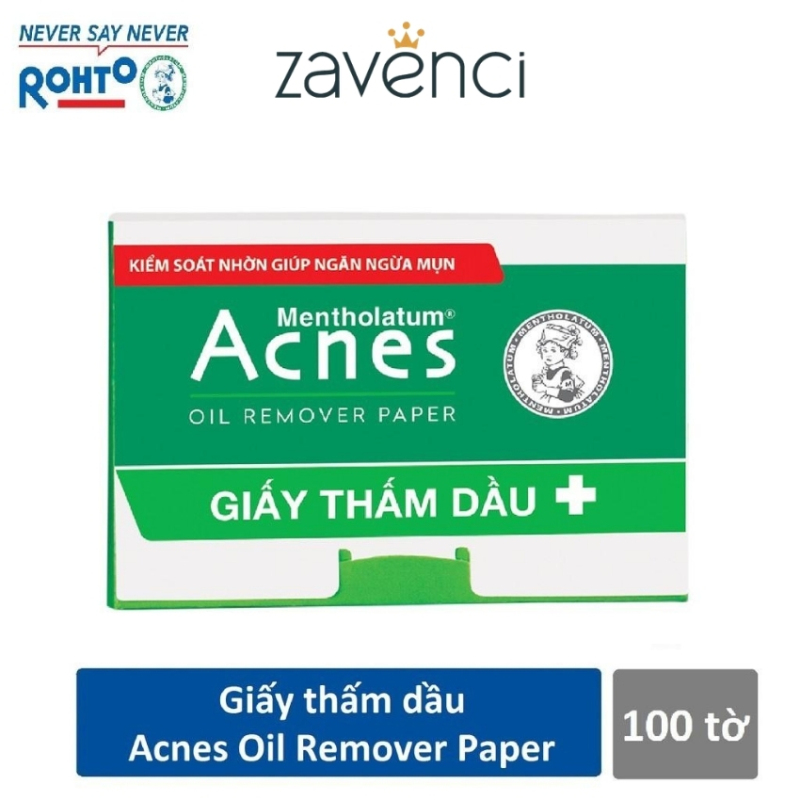 Giấy thấm dầu ACNES100 zavenci hạn chế nhờn trên da mặt ngăn ngừa mụn (100 tờ) cao cấp