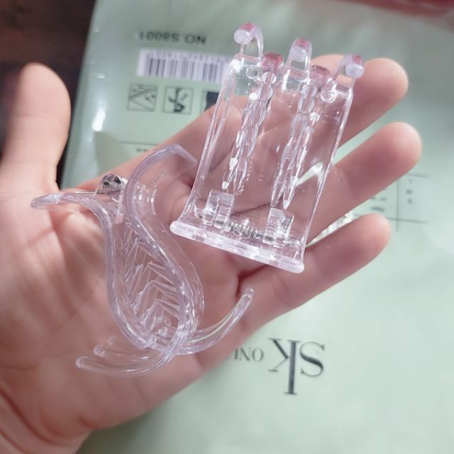 Kẹp Tóc càng cua 5 răng trắng trong .
