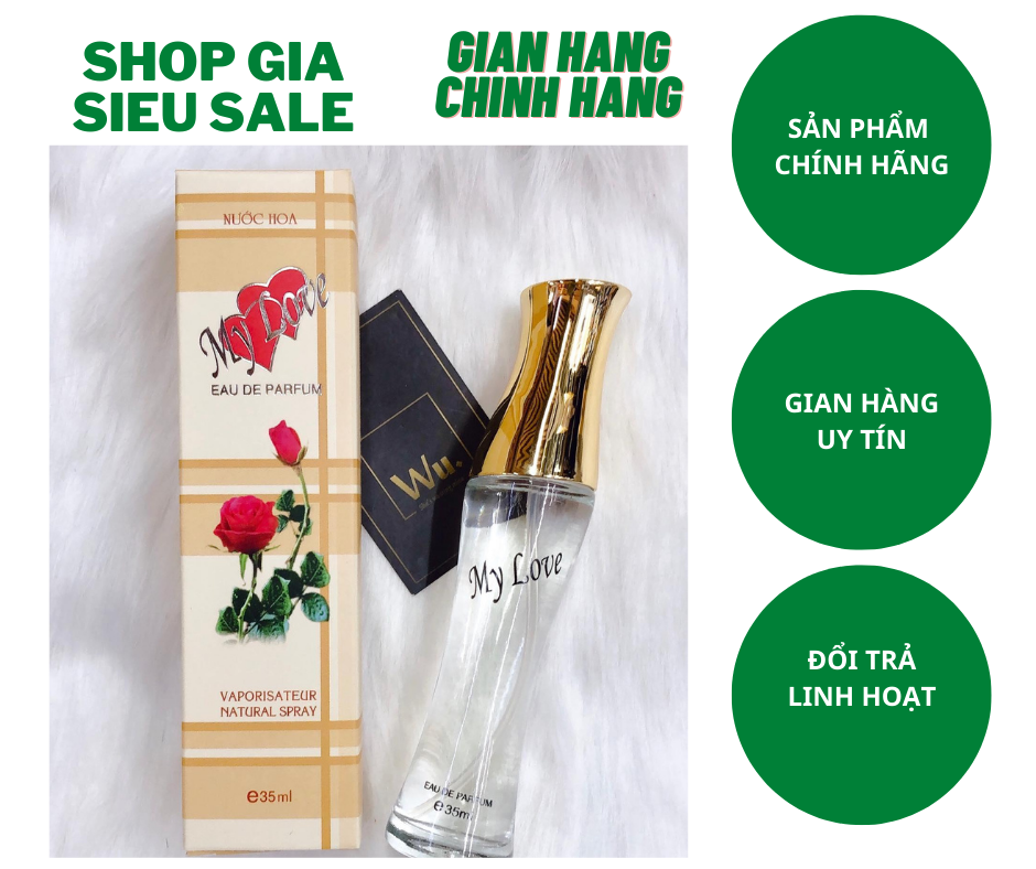 Nước hoa my love 35ml sọc vàng