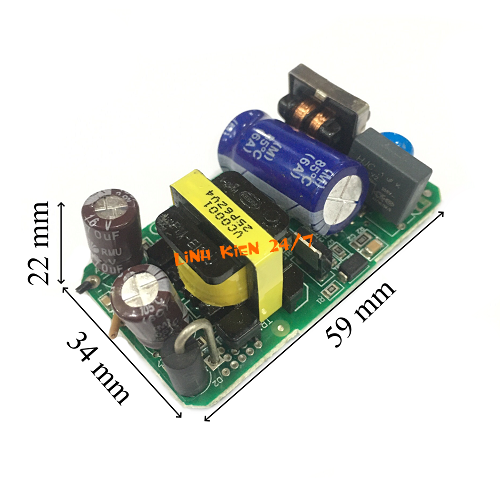 BO MẠCH NGUỒN ADAPTER 12V 2A KHÔNG VỎ
