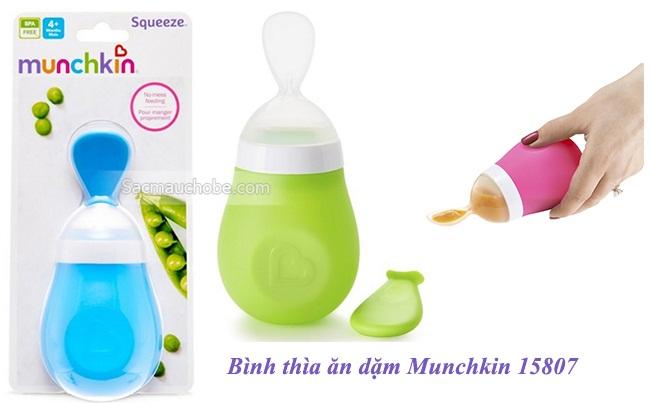 Bình thìa ăn dặm Munchkin 15807 (Xanh lá)