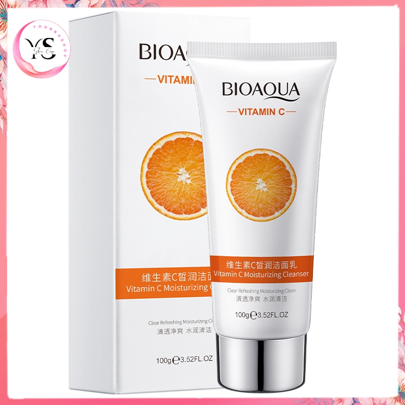 Sữa Rửa Mặt Vitamin C BIOAQUA 100g Sáng Da Và Giảm Thâm Nám Da Căng Mướt A192 C