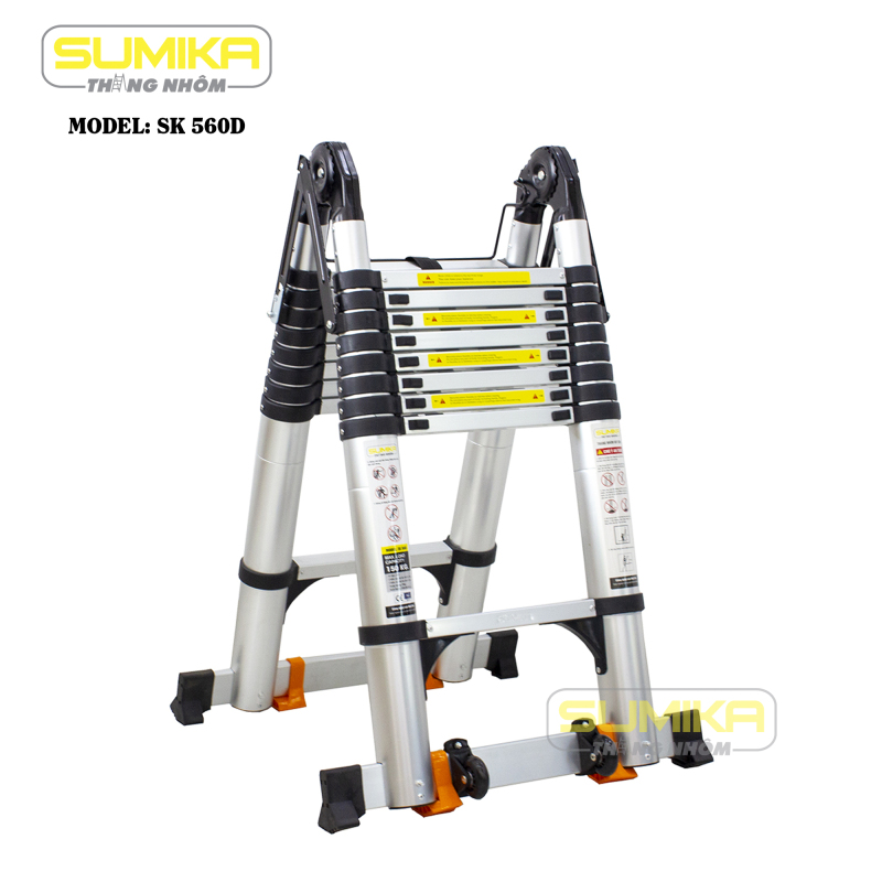 Thang nhôm rút gọn chữ A Sumika SK560D (2.8M + 2.8M)