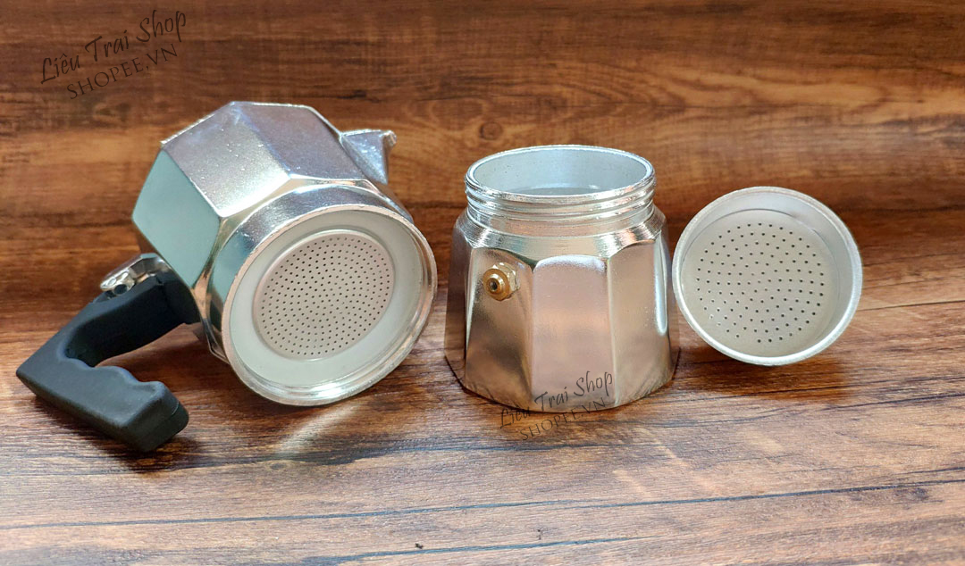 Ấm moka pot pha cà phê cafe espresso phong cách Ý  2 cup 80ml
