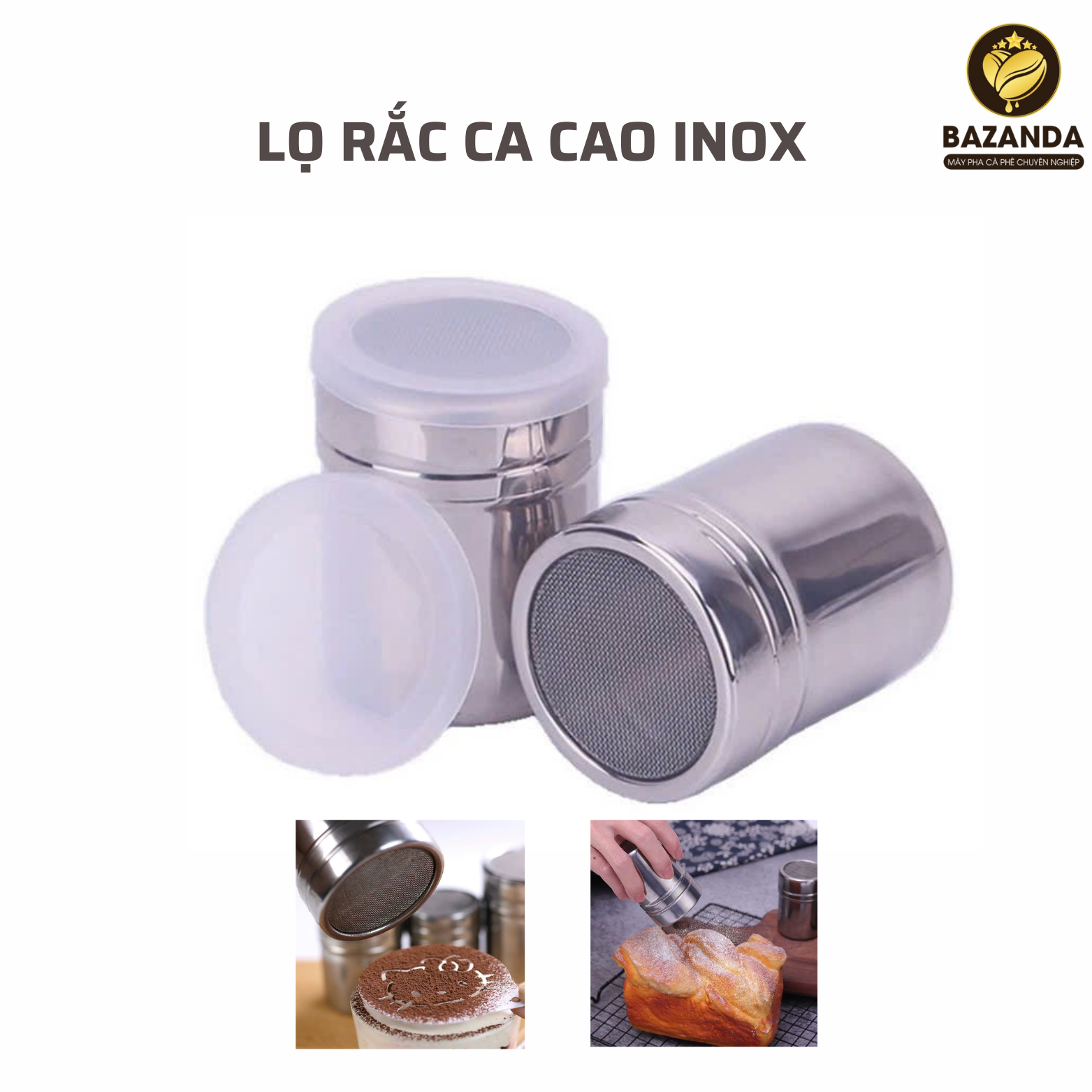 Lọ Rắc Bột Inox (9,5cm)