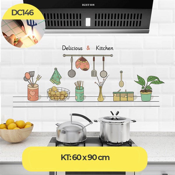 Giấy Dán Tường Chịu Nhiệt cỡ 60cm x100cm.