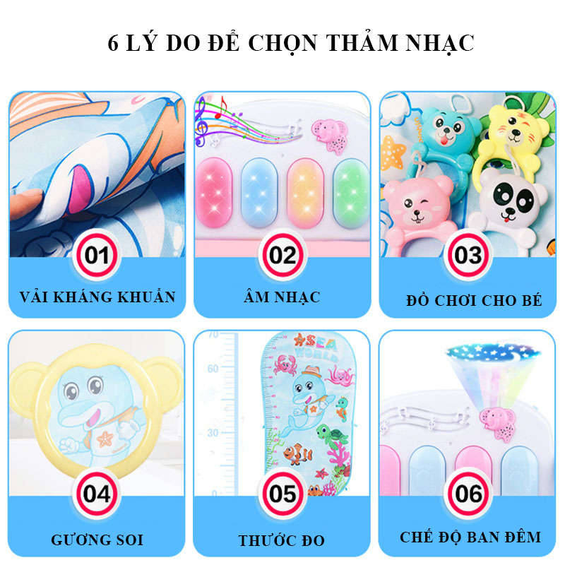 Thảm Nhạc Cho Bé Nằm Chơi, Đồ Chơi Trẻ Em