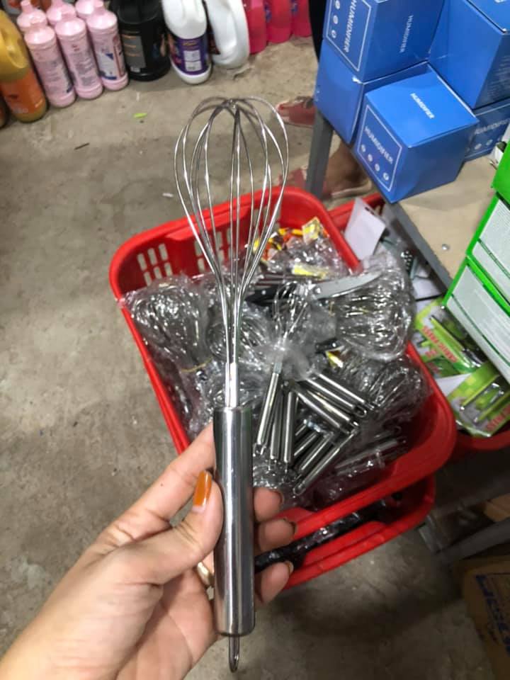 Phới lồng đánh trứng inox 20cm