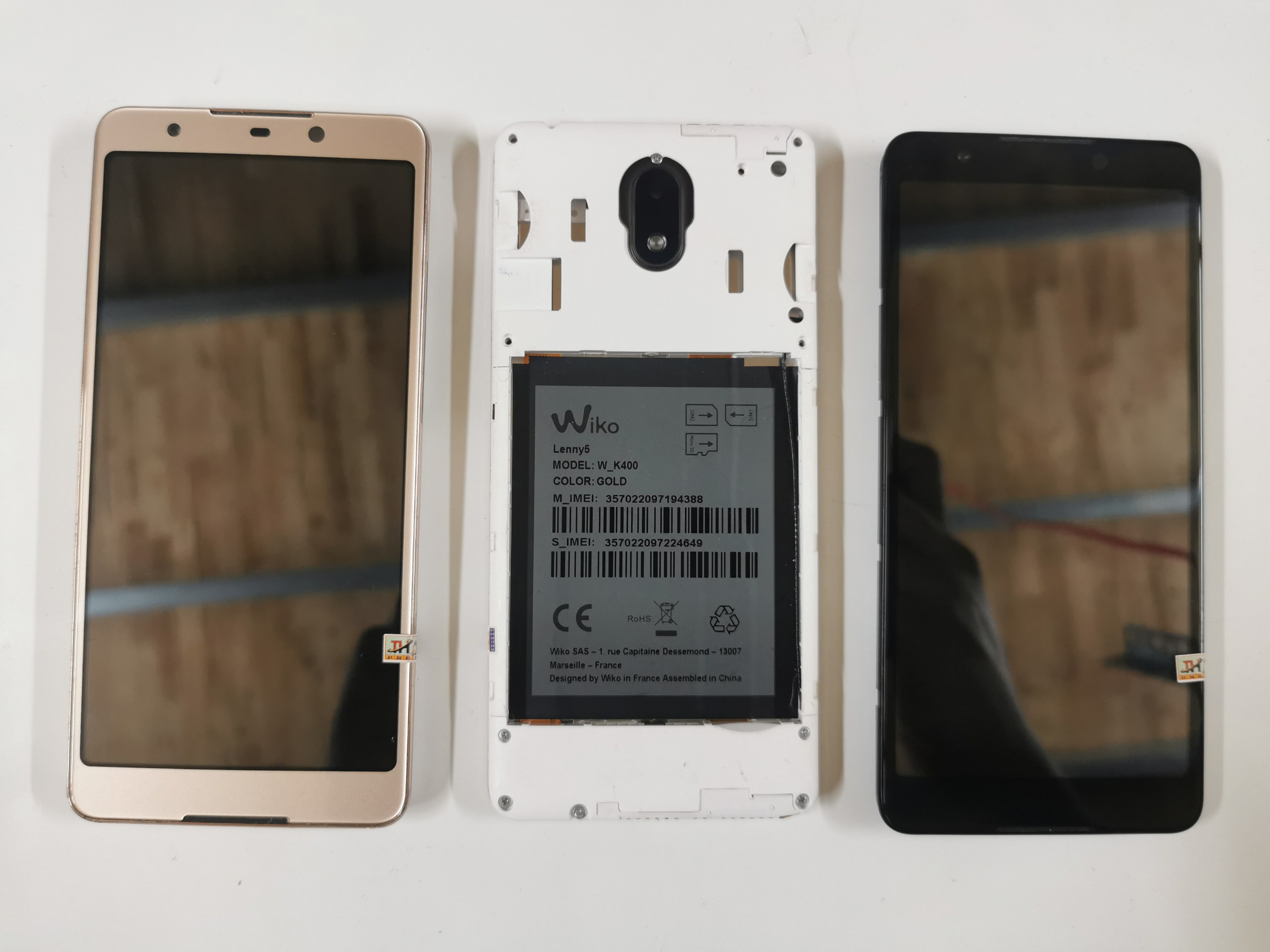 BỘ MÀN HÌNH WIKO LENNY 5 ZIN KHUNG BÓC MÁY