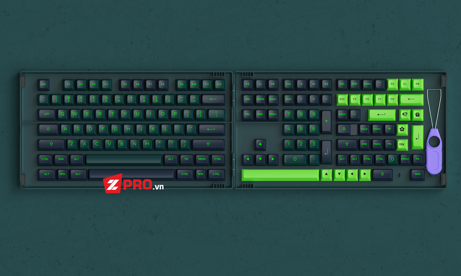 Bộ Keycap AKKO WAVE (ASA Profile - 229 Keys)