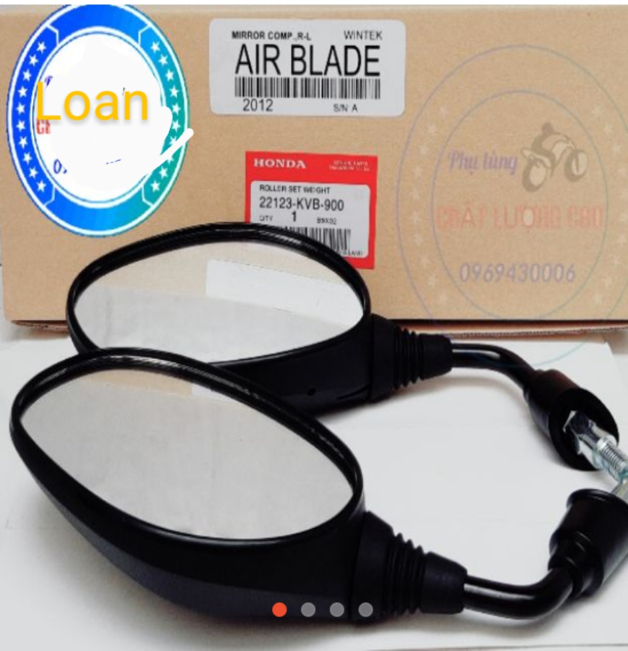 Kính chiếu hậu xe AIRBLADE zin Thailand