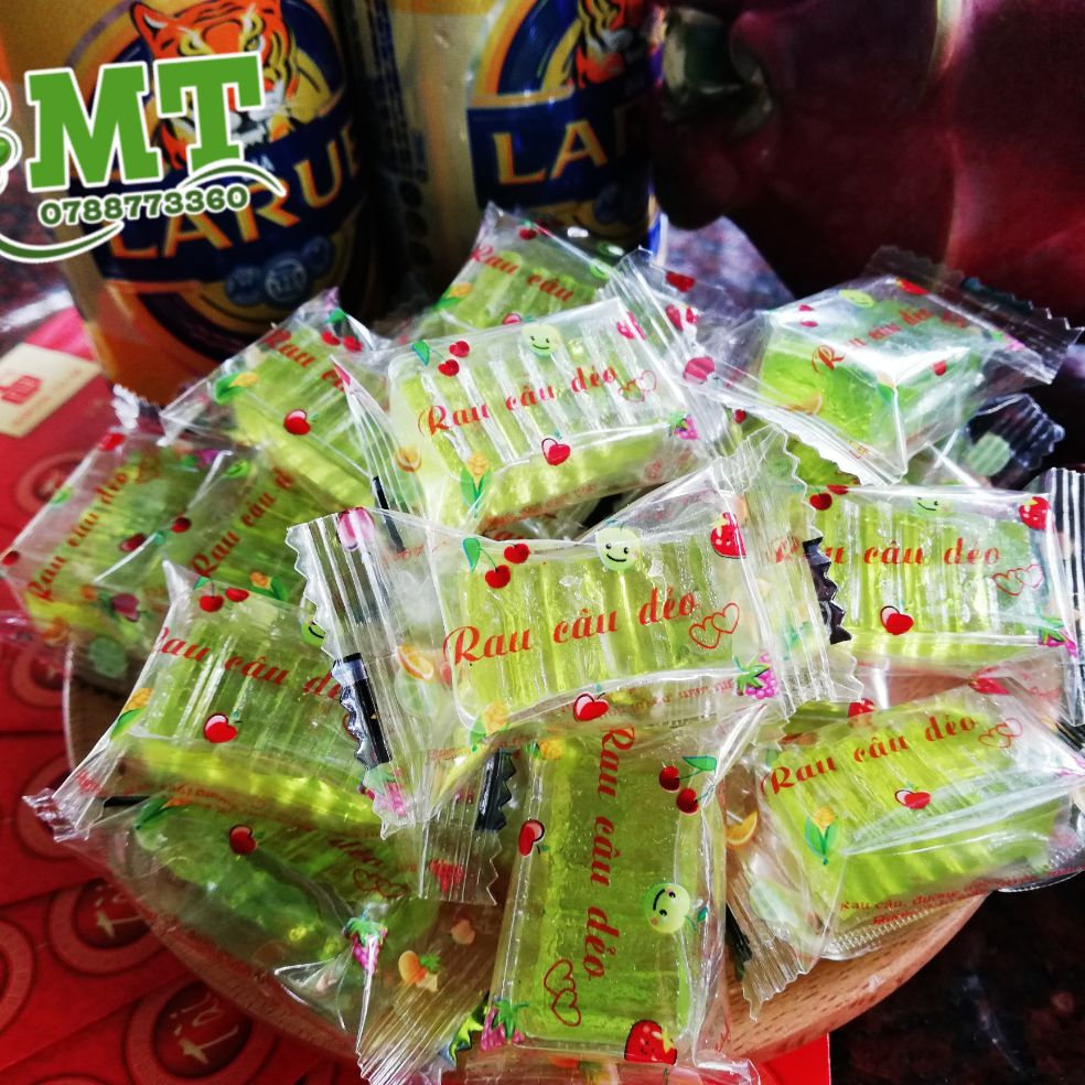Mứt rau câu dẻo lá dứa Kim Vân 1kg