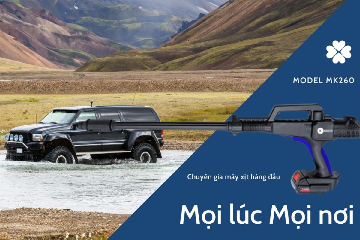 Máy Phun Xịt Rửa Cao Áp Kachi