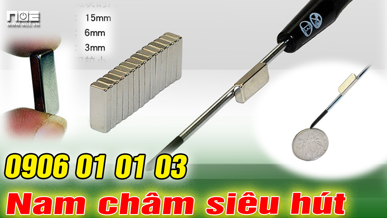 Combo 3 cục Nam châm gắn đầu tovit SIÊU HÚT
