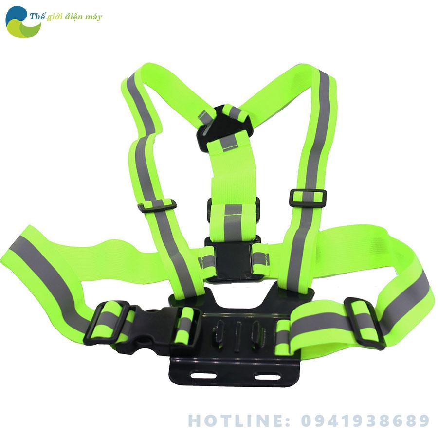 Standard Size Action Camera Chest Mount Hi-Reflective Safe Vest For GoPro SJCAM Action Cam, Chesty Vest Strap Mount