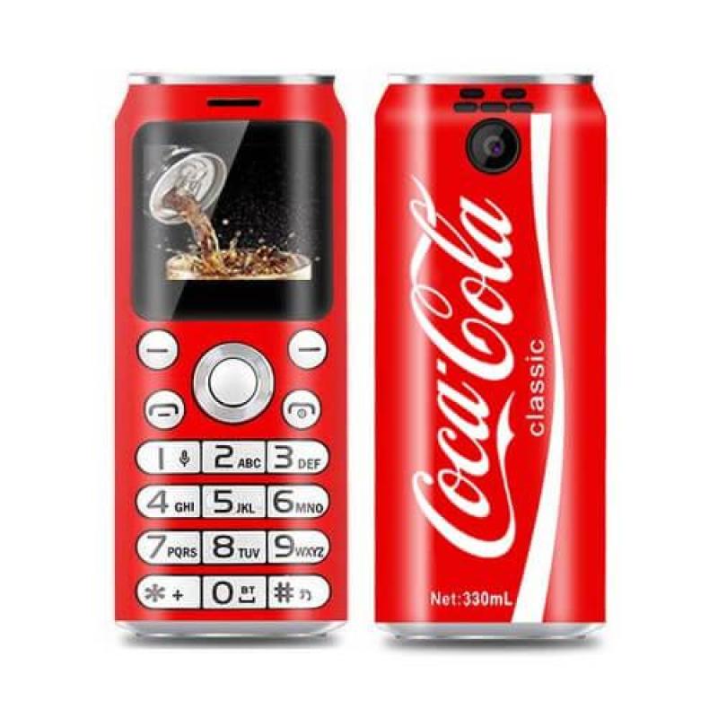 Điện thoại mini siêu nhỏ siêu độc lạ hình lon nước coca cola pepsi 2 sim với khả năng giả giọng nói kết nối Smartphone - K8 mini