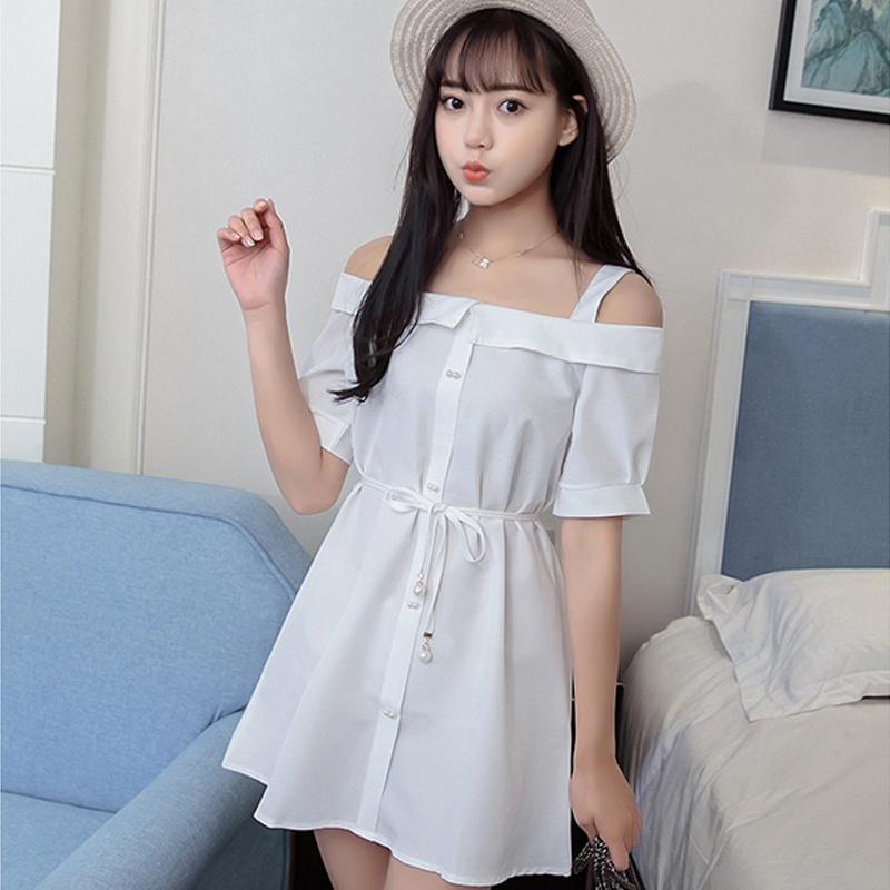 Đầm ngắn trễ vai dễ thương D11
