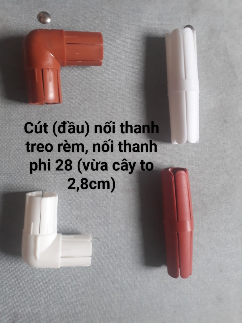 Cút (Đầu) Nối 2 Thanh Treo Rèm Thành 1 Thanh Dài