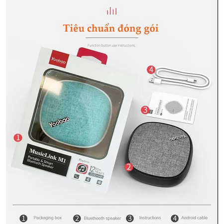 [Lấy mã miễn phí vận chuyển] Loa Bluetooth Yoobao Musiclink M1