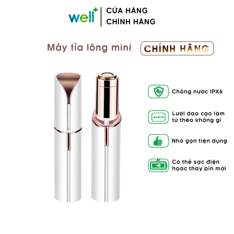 Máy Tỉa Lông Mini Không Đau Chính Hãng Tỉa Lông Nách, Lông Mép, Lông Vùng Kín