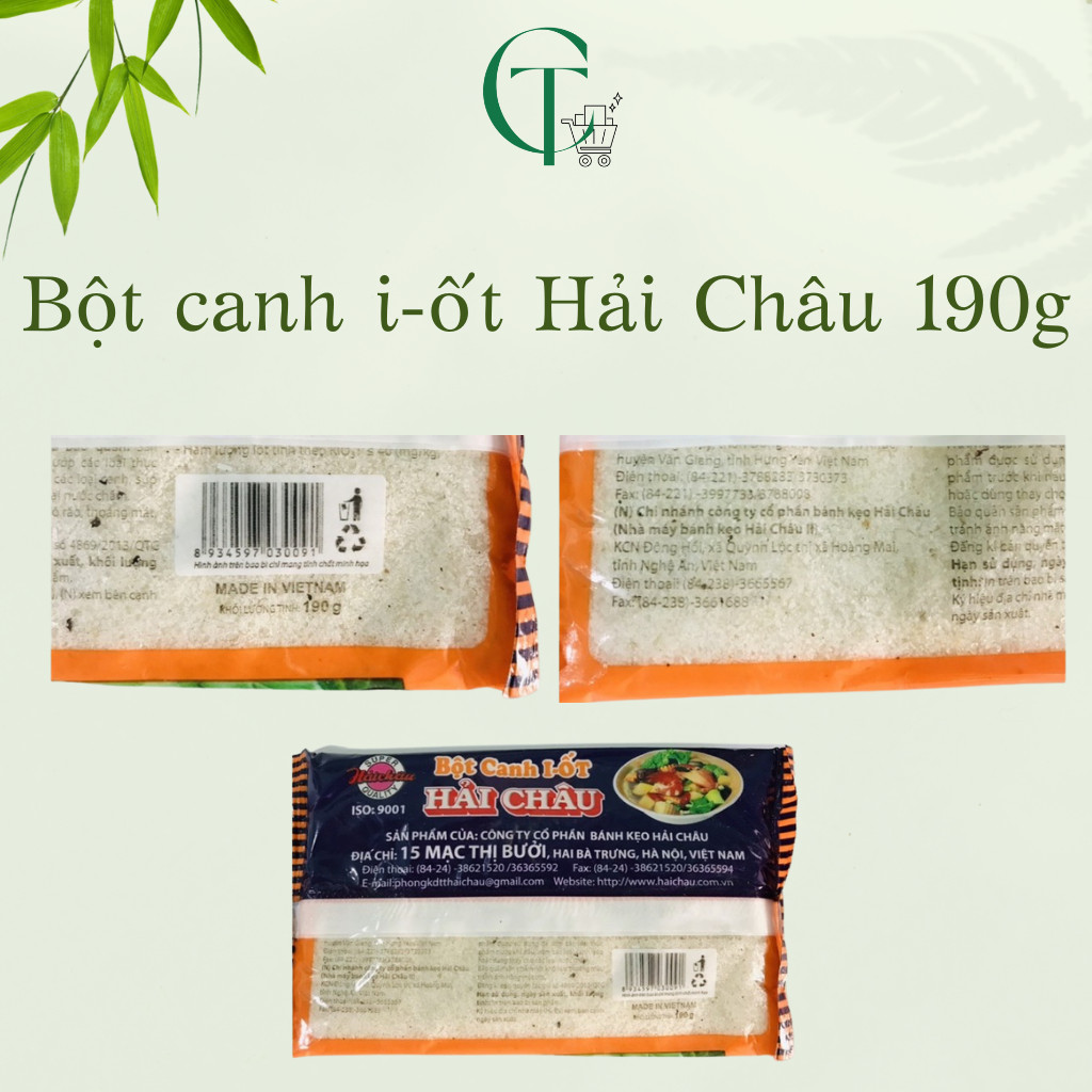 Combo 5 gói bột canh i-ốt Hải Châu 190g